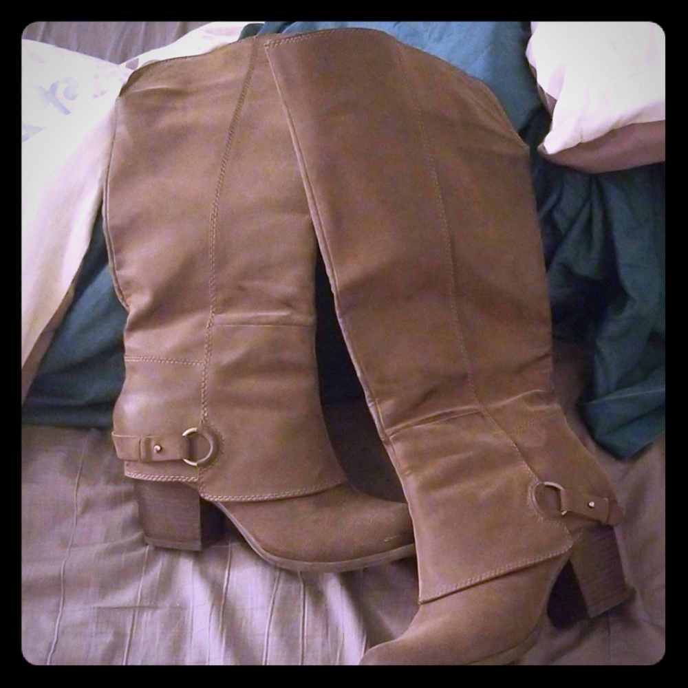 Fergie knee high boots